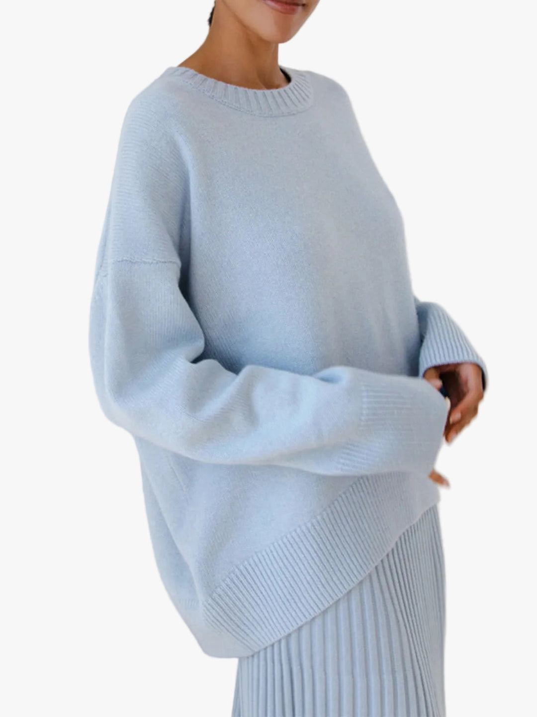 Clémentine | Pull élégant tricoté à col rond pour femme