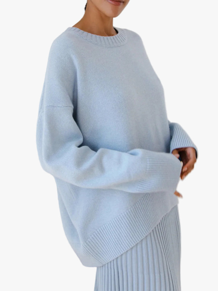 Clémentine | Pull élégant tricoté à col rond pour femme