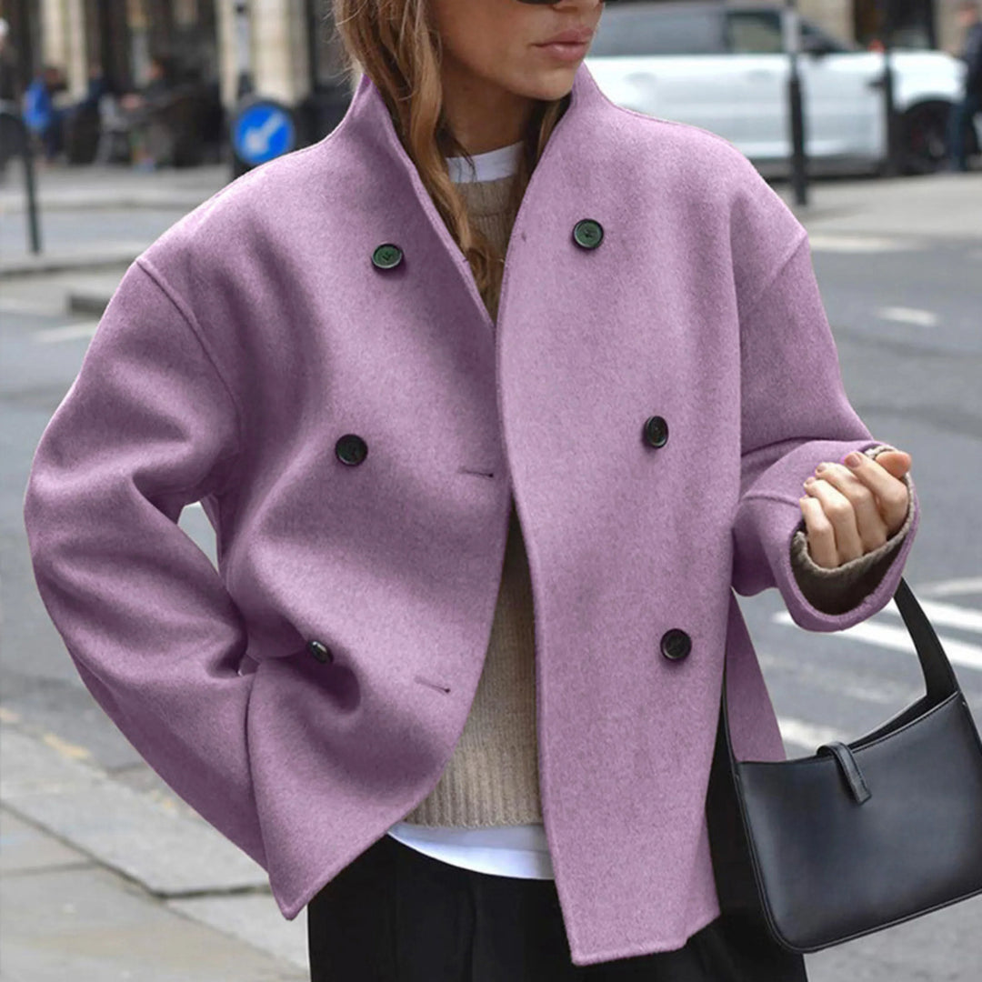 Quitterie | Manteau d'hiver court chic et oversize pour femme