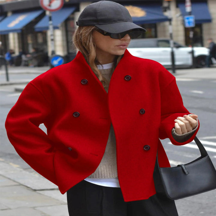Quitterie | Manteau d'hiver court chic et oversize pour femme
