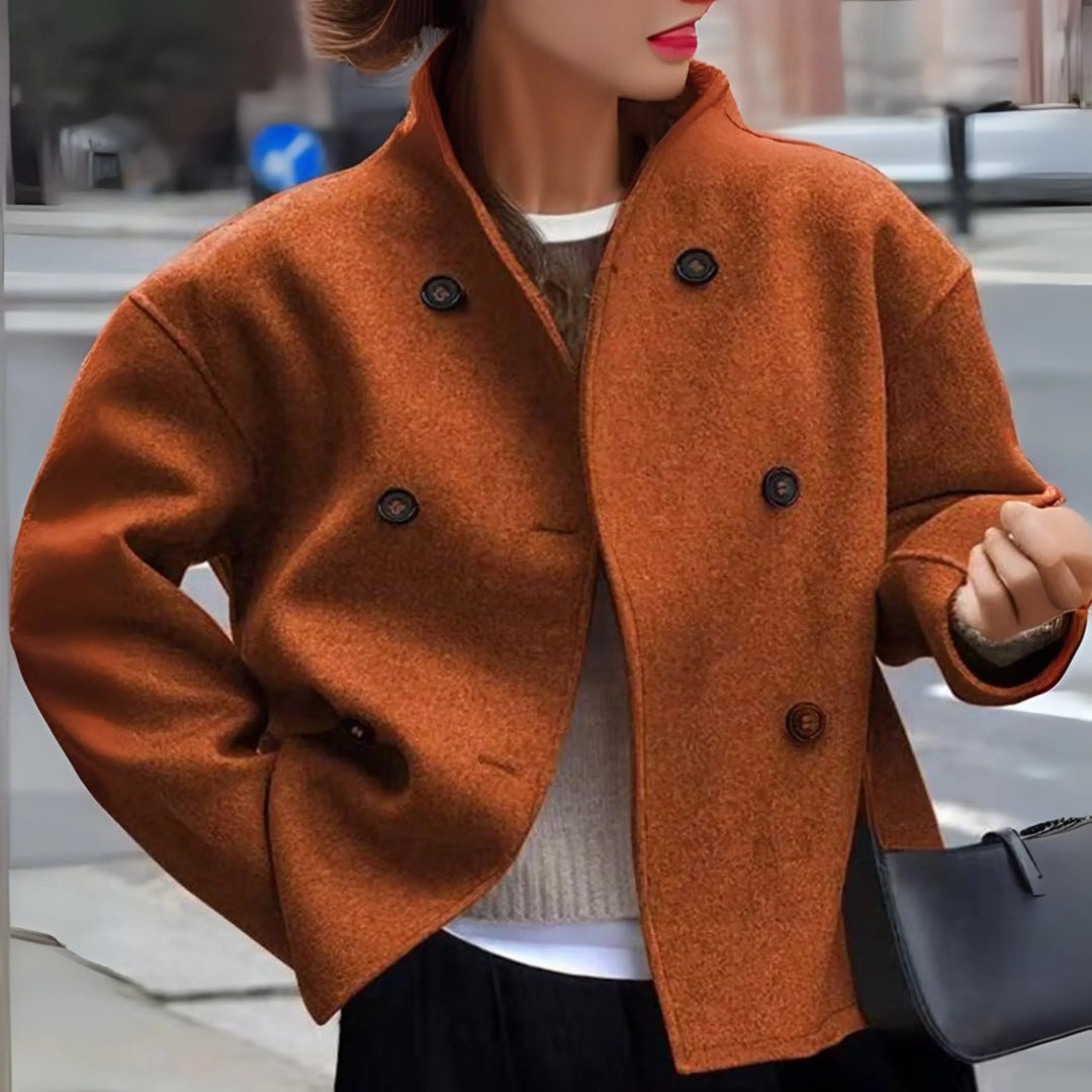 Quitterie | Manteau d'hiver court chic et oversize pour femme