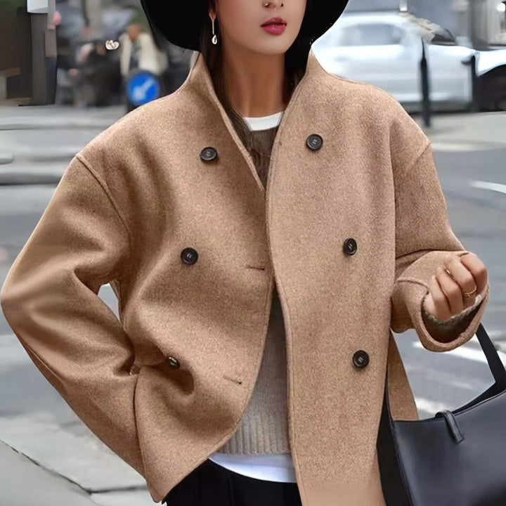 Quitterie | Manteau d'hiver court chic et oversize pour femme