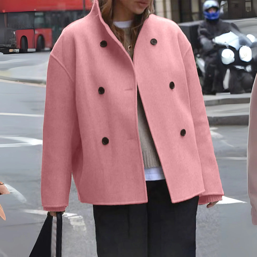 Quitterie | Manteau d'hiver court chic et oversize pour femme