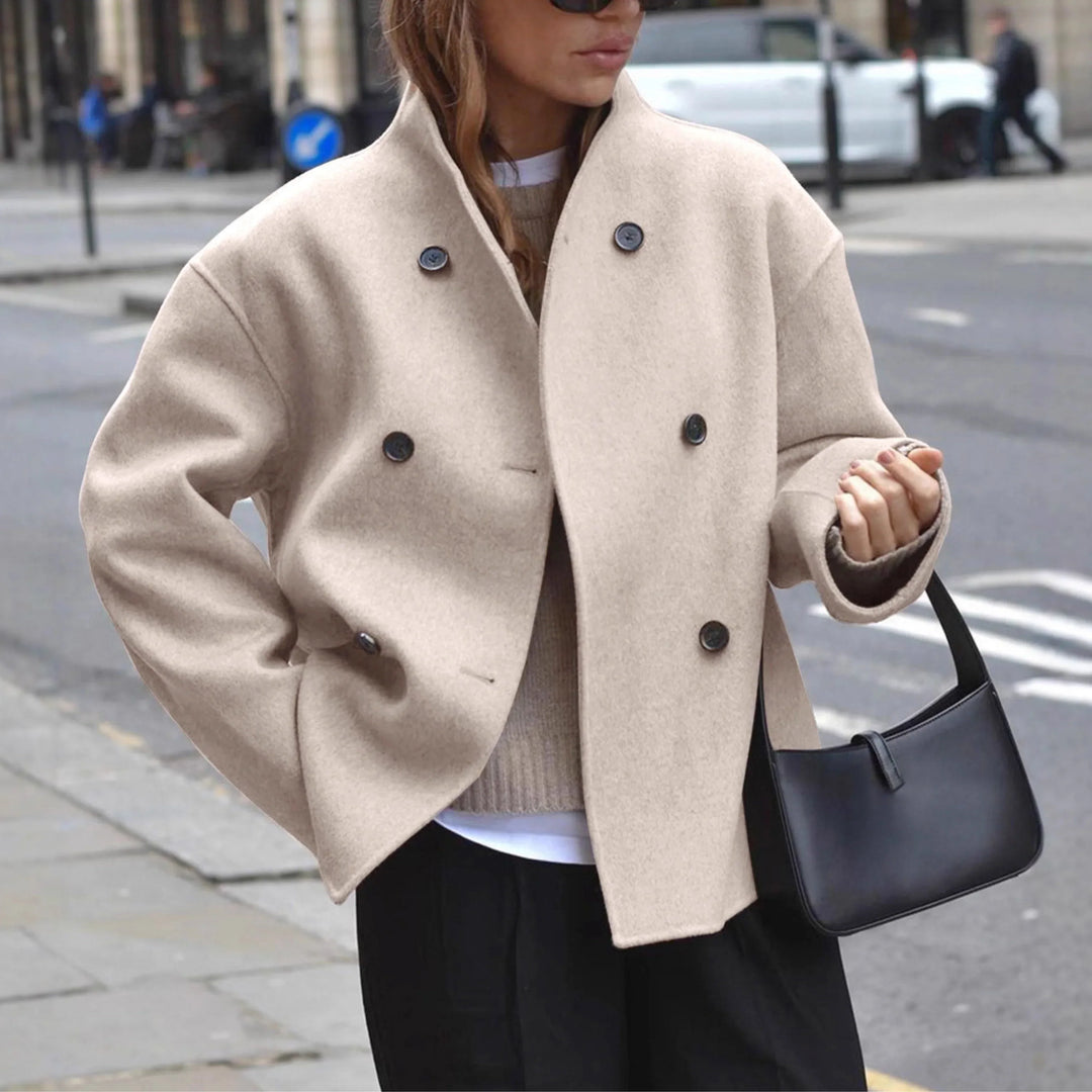 Quitterie | Manteau d'hiver court chic et oversize pour femme